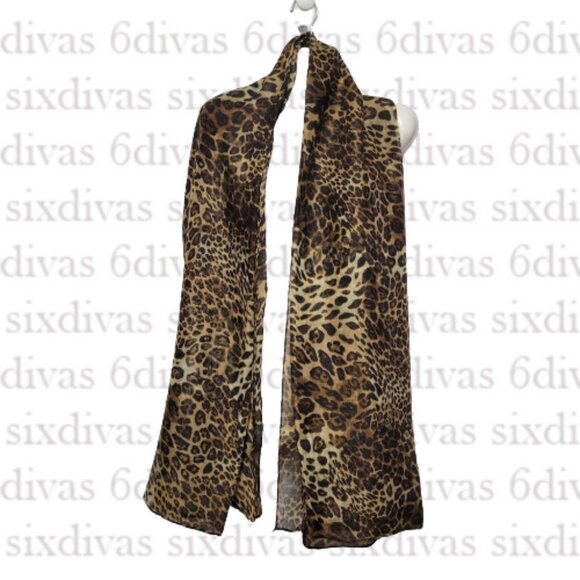 Animal Print Sarong Shawl Pareo Rectangular Beach Wrap - Picture 6 of 13